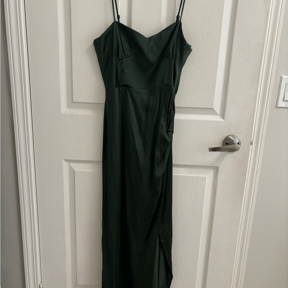 Zara Green Satin Dress BNWT